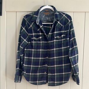 Men's Blue Plaid Shirt